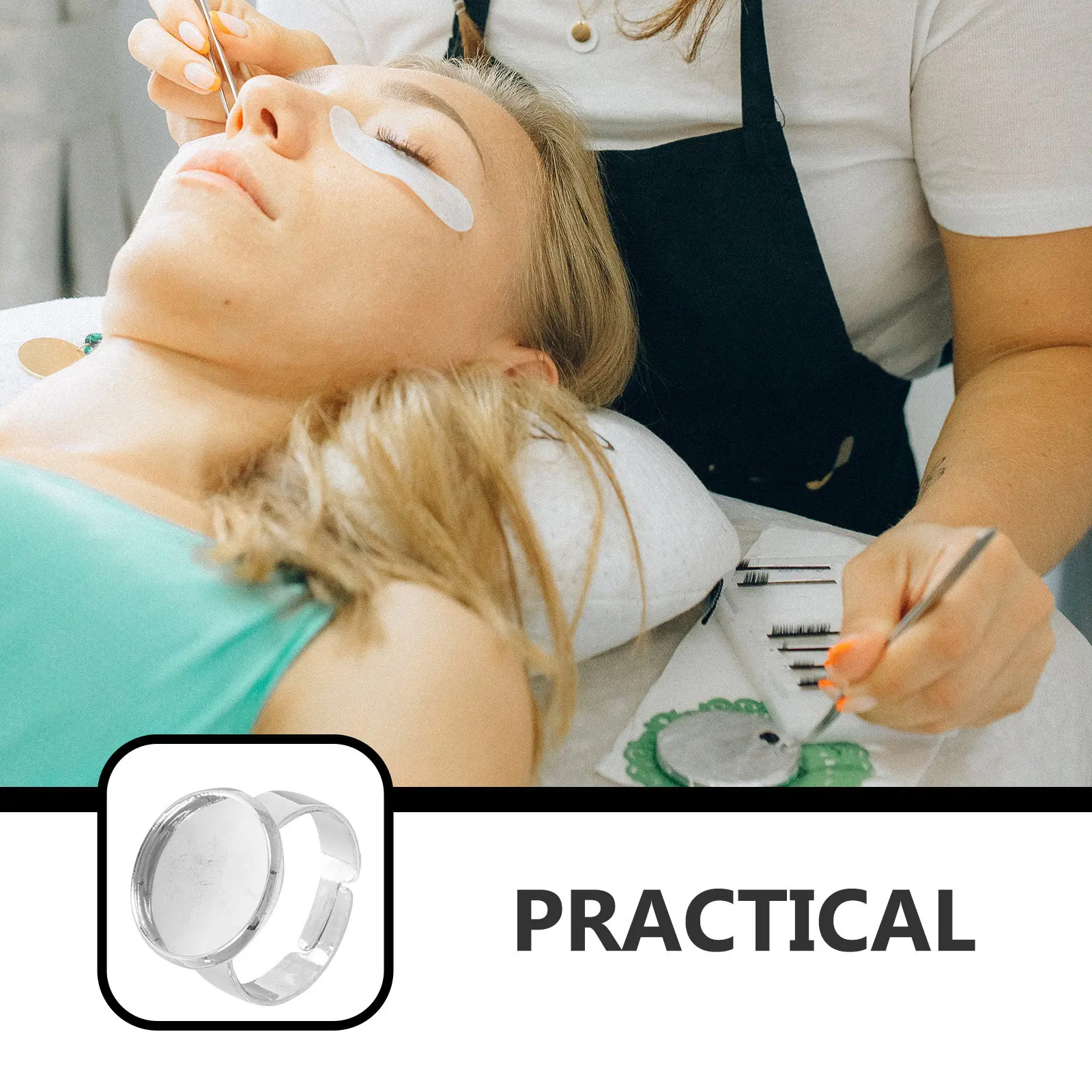 2Pcs Eyelash Glue Ring Silver Plated Metal Holder Efficient Lash Grafting Tool Beauty Salon Eyelash Glue Rings
2Pcs Eyelash Glue Ring Silver Plated Metal Holder Efficient Lash Grafting Tool Beauty Salon Eyelash Glue Rings