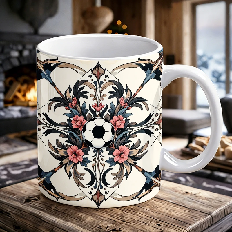Ornate Floral Soccer Ball Button Print Mug Coffee Cup Ceramic Cup with a bottle opener function of 2026 Major Football Event
Ornate Floral Soccer Ball Button Print Mug Coffee Cup Ceramic Cup with a bottle opener function of 2026 Major Football Event