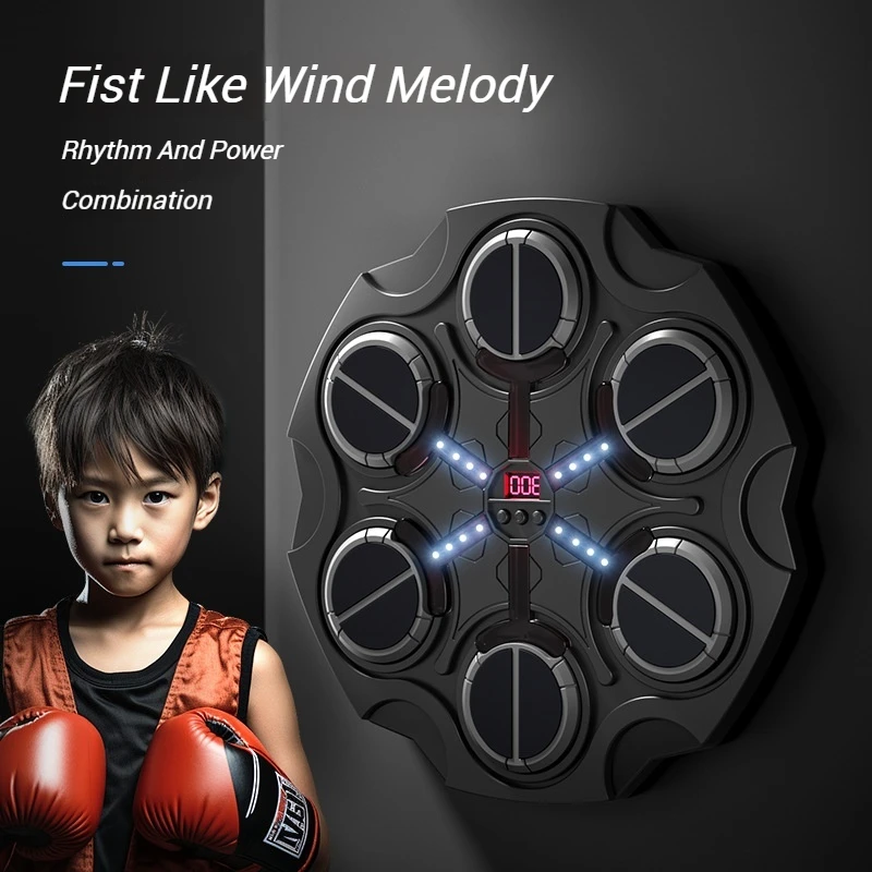 Funny Music Bluetooth Boxing Machine For Kid Smart Music Boxing Machine Wall Mounted Fitness Rhythm Trainer Reaction Target Toy
Funny Music Bluetooth Boxing Machine For Kid Smart Music Boxing Machine Wall Mounted Fitness Rhythm Trainer Reaction Target Toy