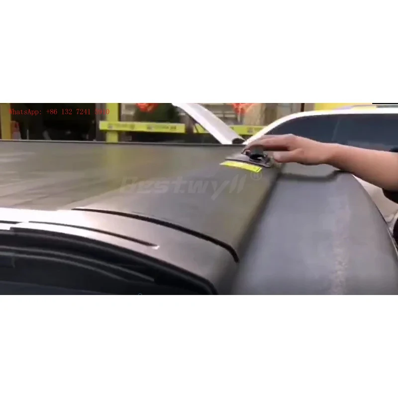 BESTWYLL Manual Aluminum Retractable Roller Shutter Tonneau Cover With Tool Box Fit Ram Pickup Truck Bed F08A
BESTWYLL Manual Aluminum Retractable Roller Shutter Tonneau Cover With Tool Box Fit Ram Pickup Truck Bed F08A