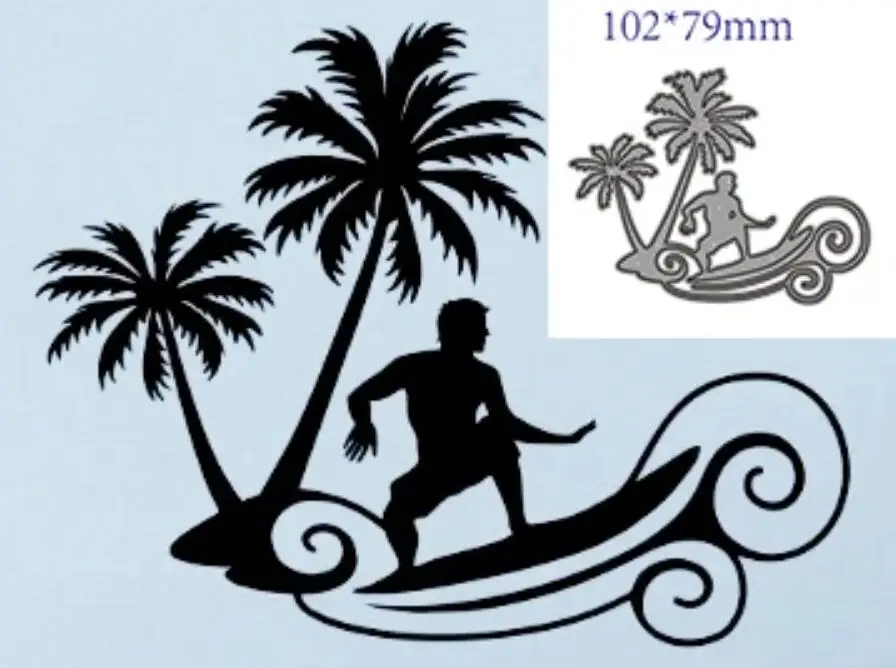 surfing metal cutting dies cut die mold Scrapbook paper craft knife mould blade punch stencils dies 1pcs
surfing metal cutting dies cut die mold Scrapbook paper craft knife mould blade punch stencils dies 1pcs