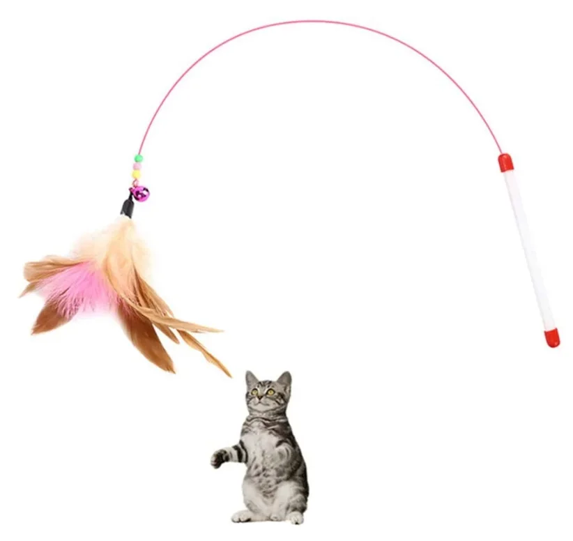 1pcs Funny Kitten Cat Teaser Interactive Toy Rod With Bell And Feather Toys For Pet Cats Stick Wire Chaser Wand Toy
1pcs Funny Kitten Cat Teaser Interactive Toy Rod With Bell And Feather Toys For Pet Cats Stick Wire Chaser Wand Toy