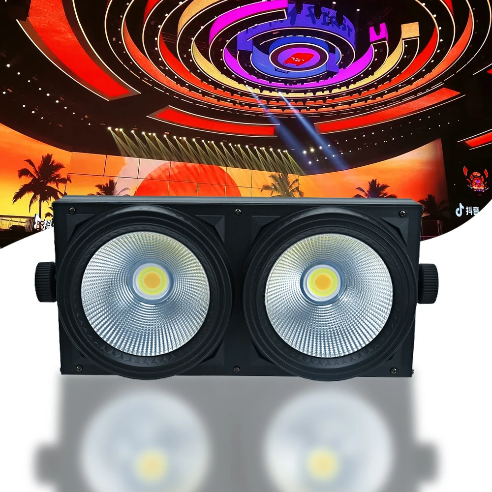 HAT 2024 100W*2 Eyes LED COB Blinder Lights 2in1 Cob Downlight Good Price Lighting System Indoor Light
HAT 2024 100W*2 Eyes LED COB Blinder Lights 2in1 Cob Downlight Good Price Lighting System Indoor Light