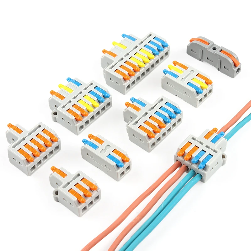 10/25/50/100PCS Mini 1 In Multiple Out Quick Wire Connector 2/3 Pin Splice Push Terminal Universal Compact with Retaining Holes
10/25/50/100PCS Mini 1 In Multiple Out Quick Wire Connector 2/3 Pin Splice Push Terminal Universal Compact with Retaining Holes