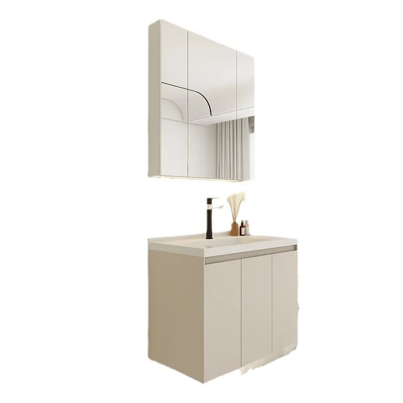 Light luxury and modern integration, basin bathroom cabinet, simple bathroom, washing table, sink.
Light luxury and modern integration, basin bathroom cabinet, simple bathroom, washing table, sink.