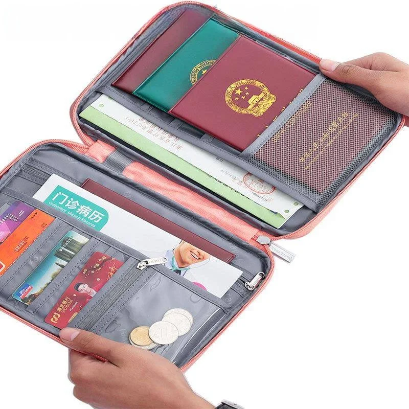 Travel Passport Bag Portable Document Bag Waterproof Dustproof Cationic Handheld Bag for International Travel Card Holder
Travel Passport Bag Portable Document Bag Waterproof Dustproof Cationic Handheld Bag for International Travel Card Holder