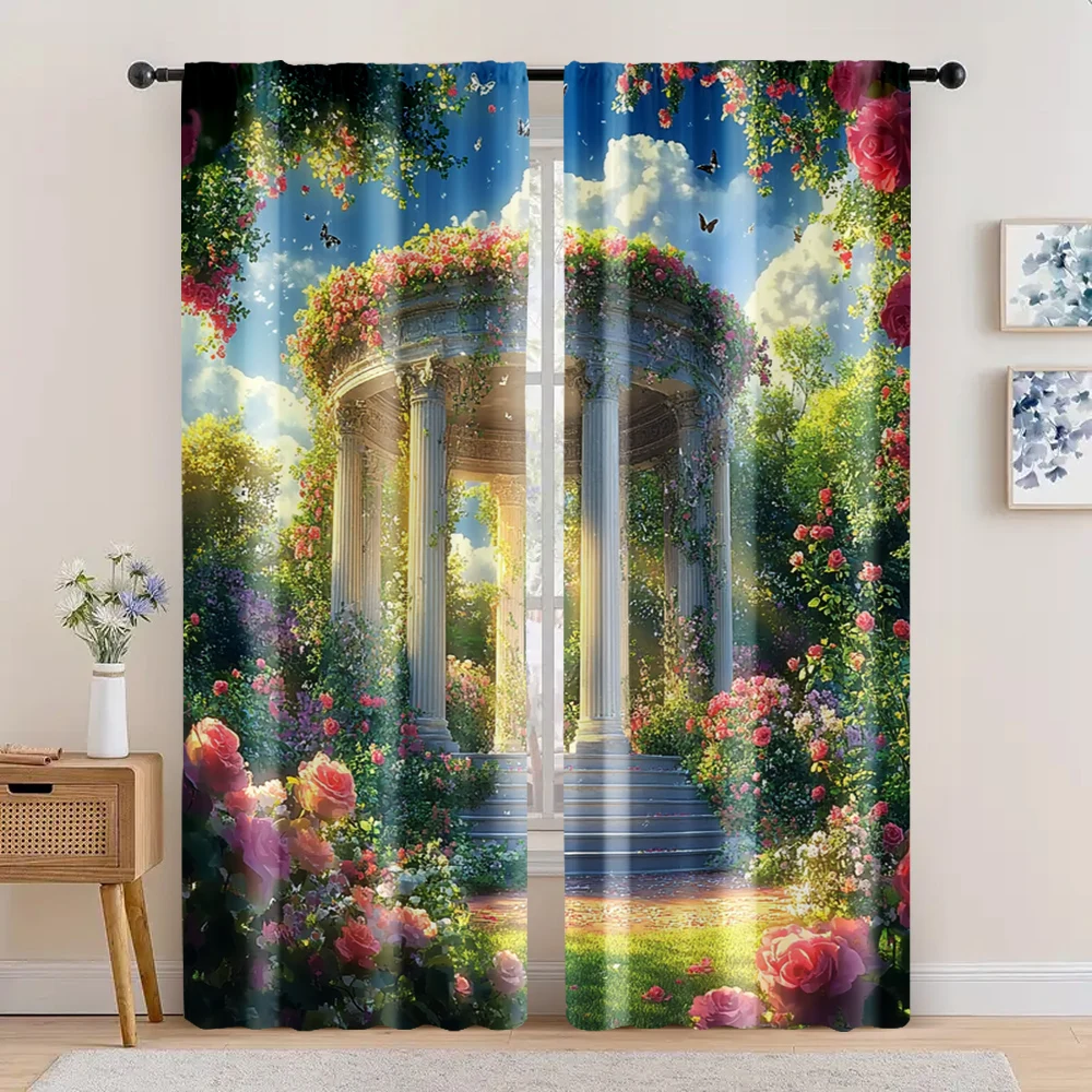 2pc, Easter Popular Window Drapes Wonderland Flower Butterfly Versatile Durable Polyester,Without Electricity Holiday
2pc, Easter Popular Window Drapes Wonderland Flower Butterfly Versatile Durable Polyester,Without Electricity Holiday