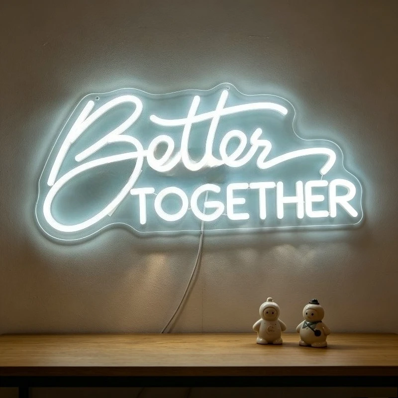 Better Together Neon Sign LED USB Rechargeable Night Light Wall Art Decor for Bedroom Living Room Wedding Anniversary Gift
Better Together Neon Sign LED USB Rechargeable Night Light Wall Art Decor for Bedroom Living Room Wedding Anniversary Gift