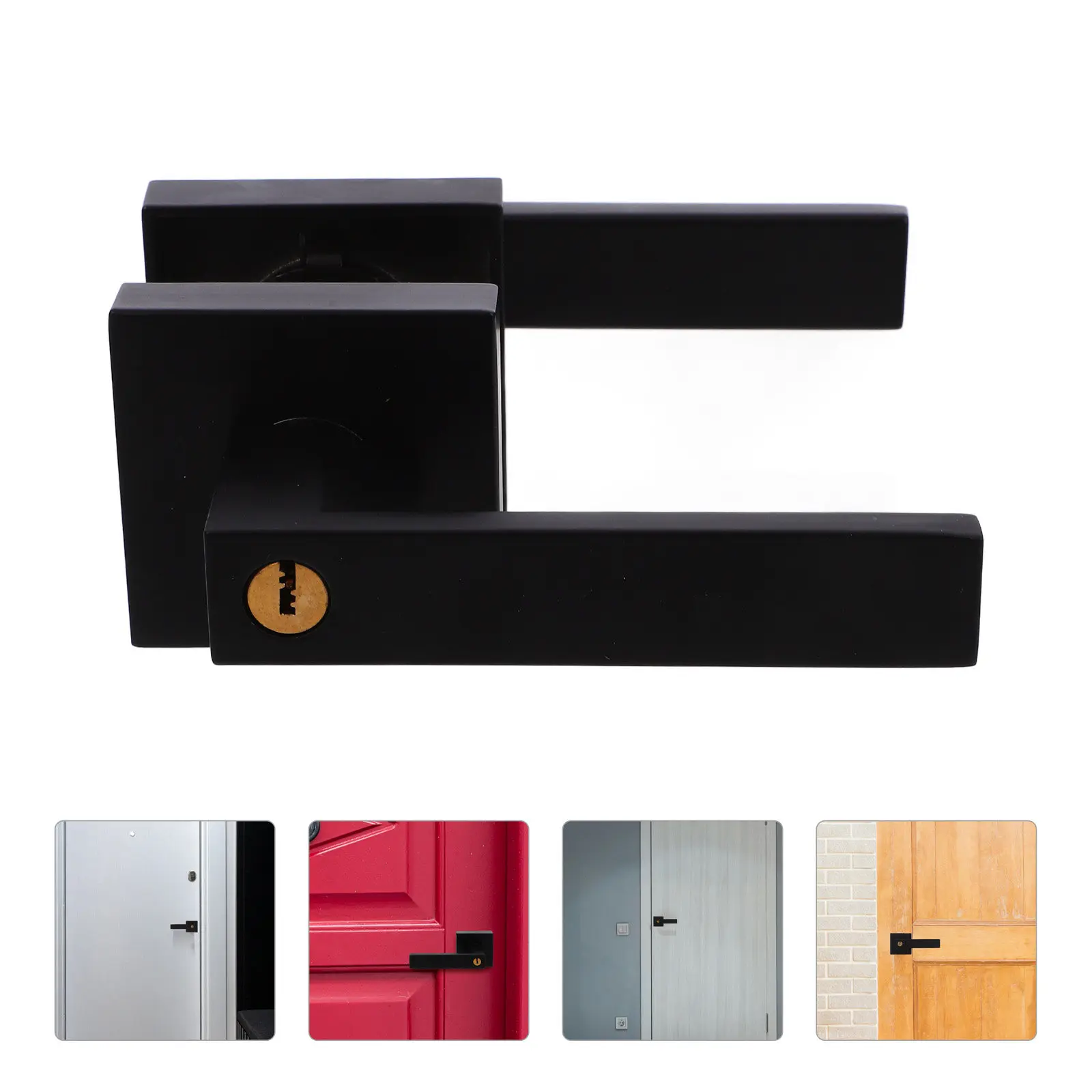 1Set Aluminum Door Knob with Lock Matte Design Heavy Duty Lever Handle for Bedroom Bathroom Interior Doors Security
1Set Aluminum Door Knob with Lock Matte Design Heavy Duty Lever Handle for Bedroom Bathroom Interior Doors Security