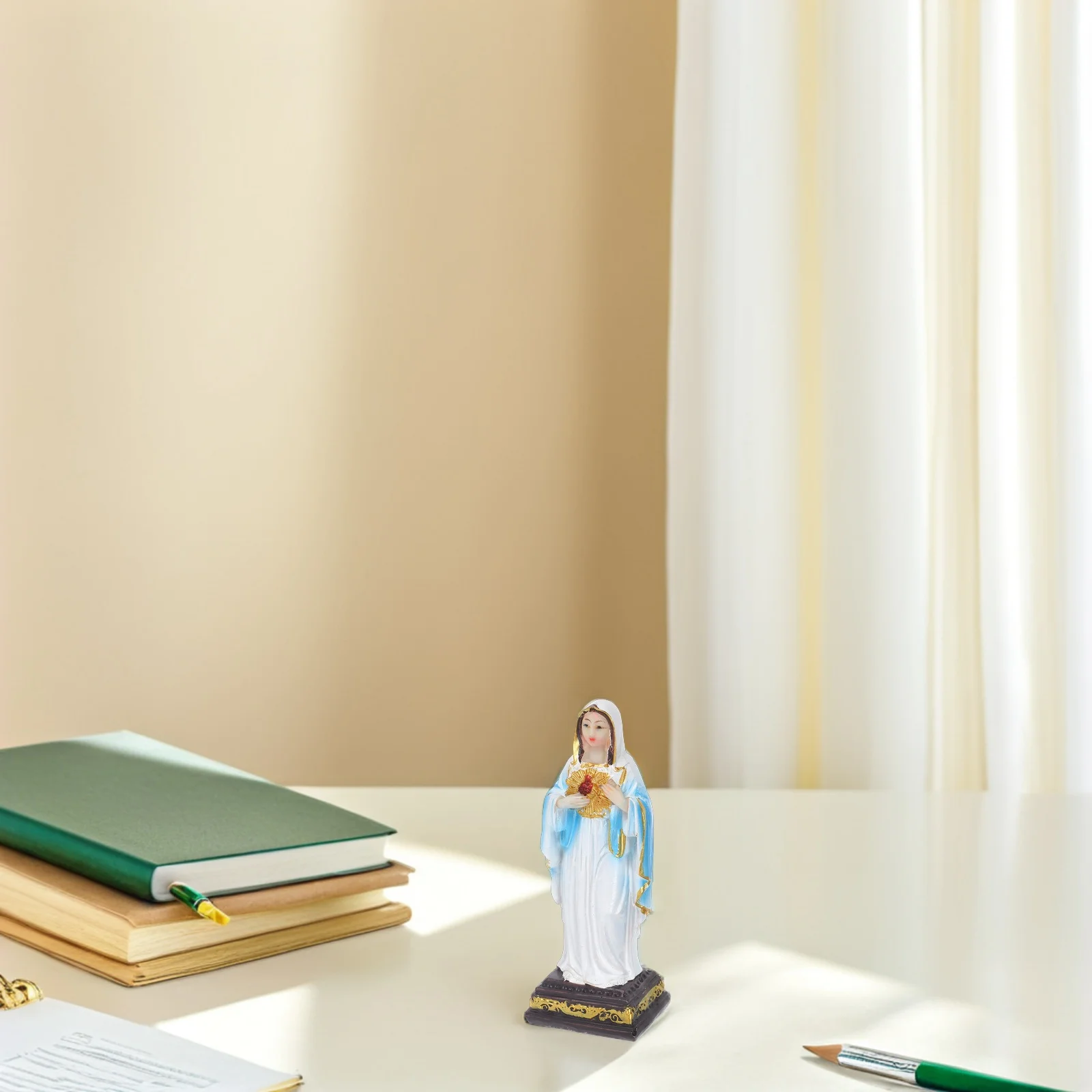 Mini Resin Blessed Mother Statue Religious Home Decor Christmas Decoration Spiritual Altar Piece Garden Outdoor Divine Lady
Mini Resin Blessed Mother Statue Religious Home Decor Christmas Decoration Spiritual Altar Piece Garden Outdoor Divine Lady