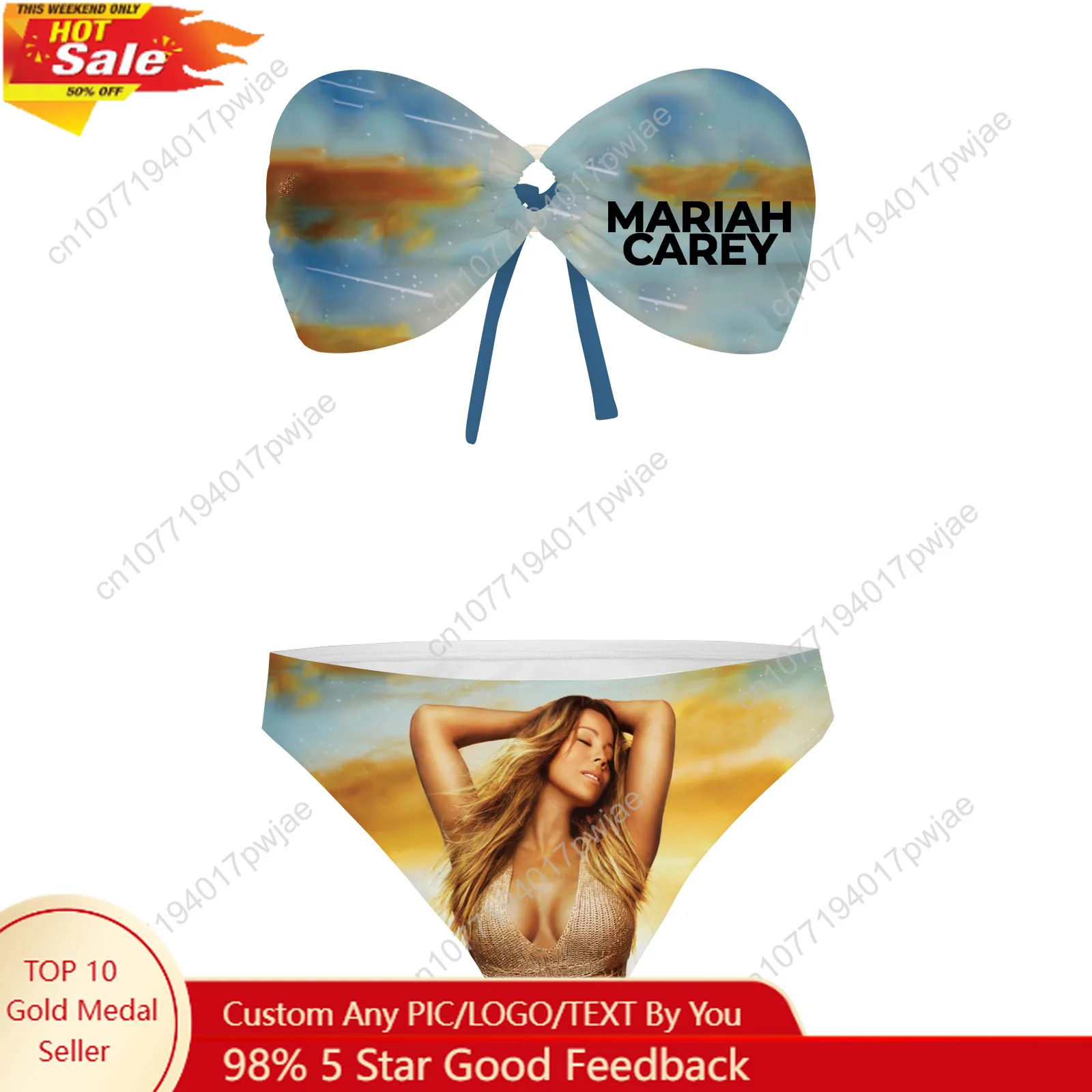Mariah Carey Rapper Strapless Swimsuit Womens Bathing Suits Fashion Swimwear Pool Party Beach Sexy Bikini Customize Beachwear
Mariah Carey Rapper Strapless Swimsuit Womens Bathing Suits Fashion Swimwear Pool Party Beach Sexy Bikini Customize Beachwear