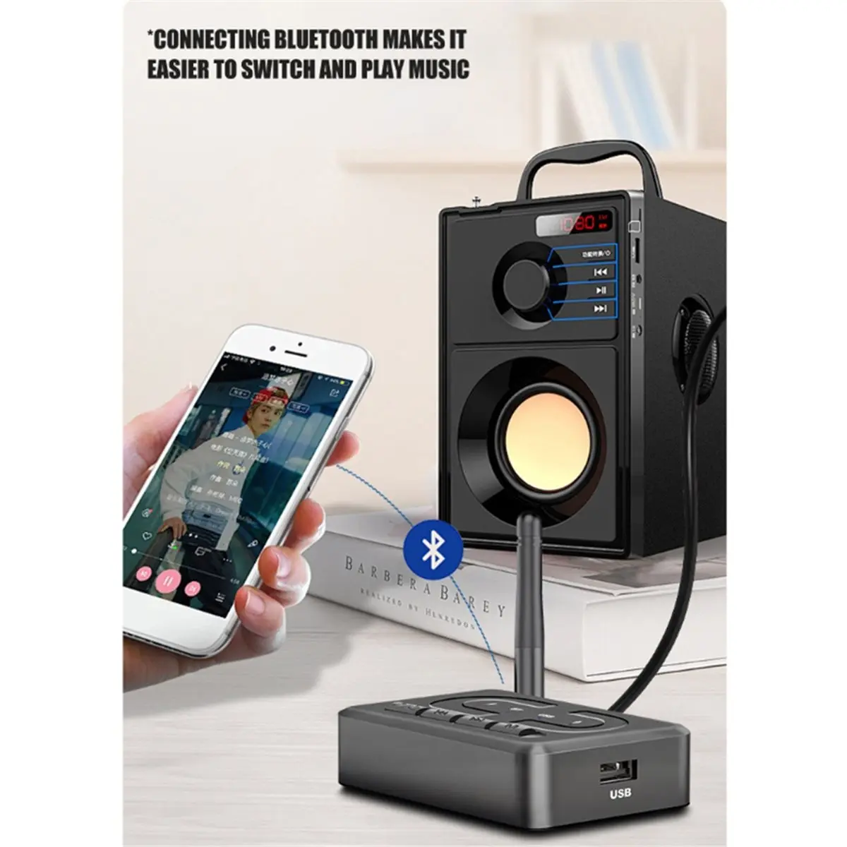 (BAAY) Bluetooth 6.0 Receiver for 3.5mm Jack AUX 2RCA USB Hi-Fi Stereo Bluetooth Audio Adapter for PC Car Speaker Amplifier
(BAAY) Bluetooth 6.0 Receiver for 3.5mm Jack AUX 2RCA USB Hi-Fi Stereo Bluetooth Audio Adapter for PC Car Speaker Amplifier