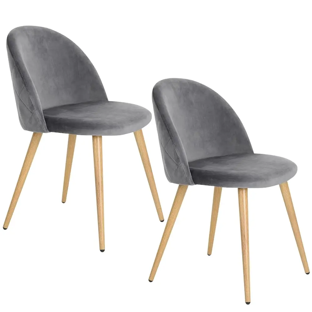 Upholstered Velvet Dining Chair Mid Ba Arml With Wood Legs For Home Kitchen Bedroom Living Room, Set Of 2, Grey
Upholstered Velvet Dining Chair Mid Ba Arml With Wood Legs For Home Kitchen Bedroom Living Room, Set Of 2, Grey