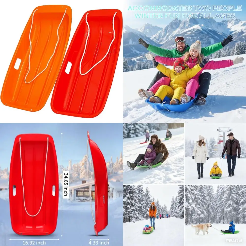 Durable 35 All-Season Sled for Two | Reinforced for High Weights | Suitable for Snow, Beach, and Park
Durable 35 All-Season Sled for Two | Reinforced for High Weights | Suitable for Snow, Beach, and Park