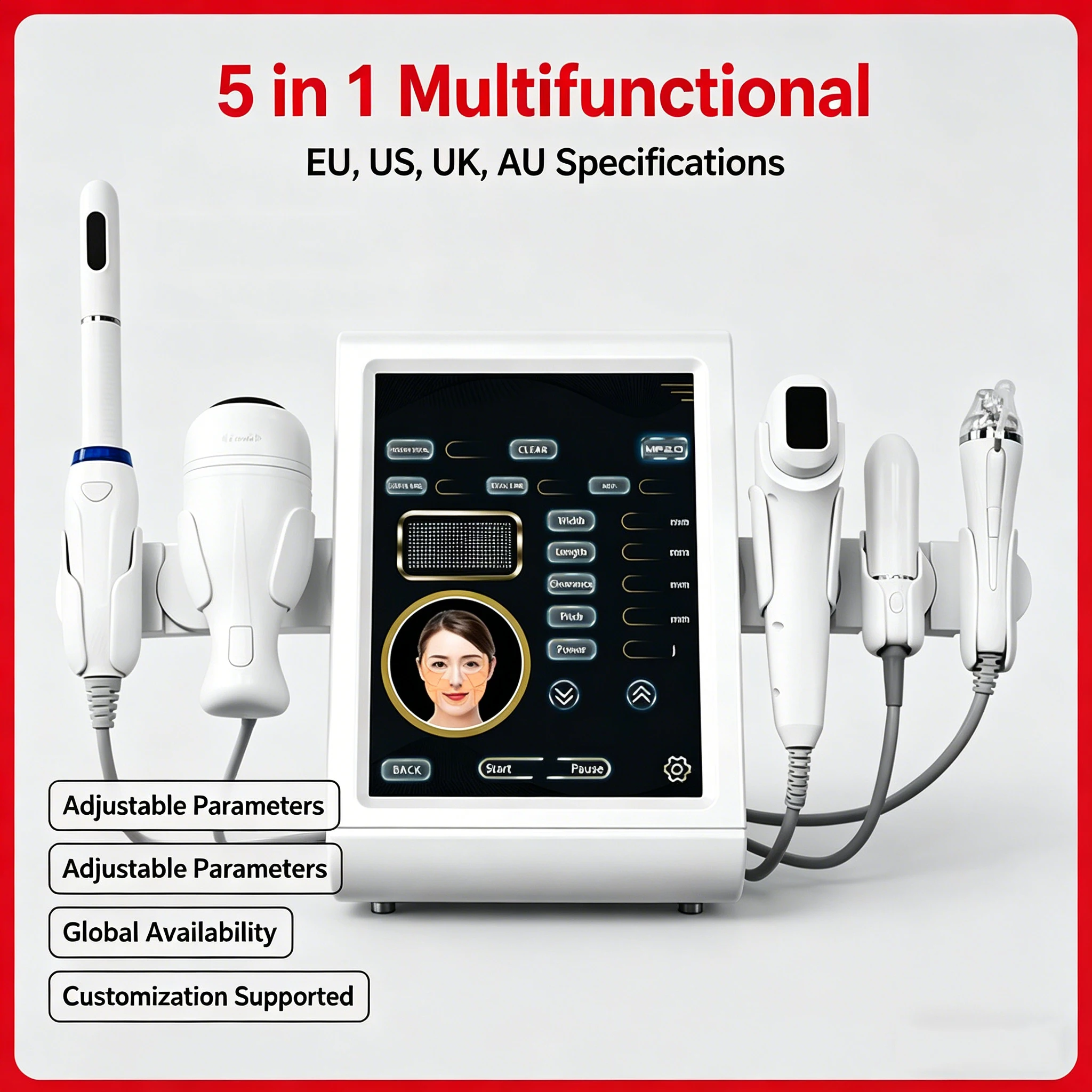 Hot Plastic Facial Skin Care Equipment Integrated Machine for Precision Carving and Postpartum Repair
Hot Plastic Facial Skin Care Equipment Integrated Machine for Precision Carving and Postpartum Repair