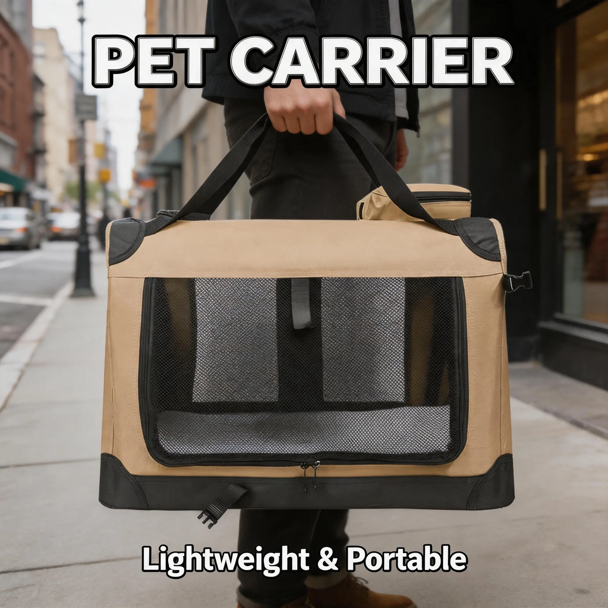 Durable Breathable 3 Door Soft Dog Crates Kennel Soft Sided Folding Travel Pet Car Carrier with Straps Mat for Dogs Cats Rabbits
Durable Breathable 3 Door Soft Dog Crates Kennel Soft Sided Folding Travel Pet Car Carrier with Straps Mat for Dogs Cats Rabbits