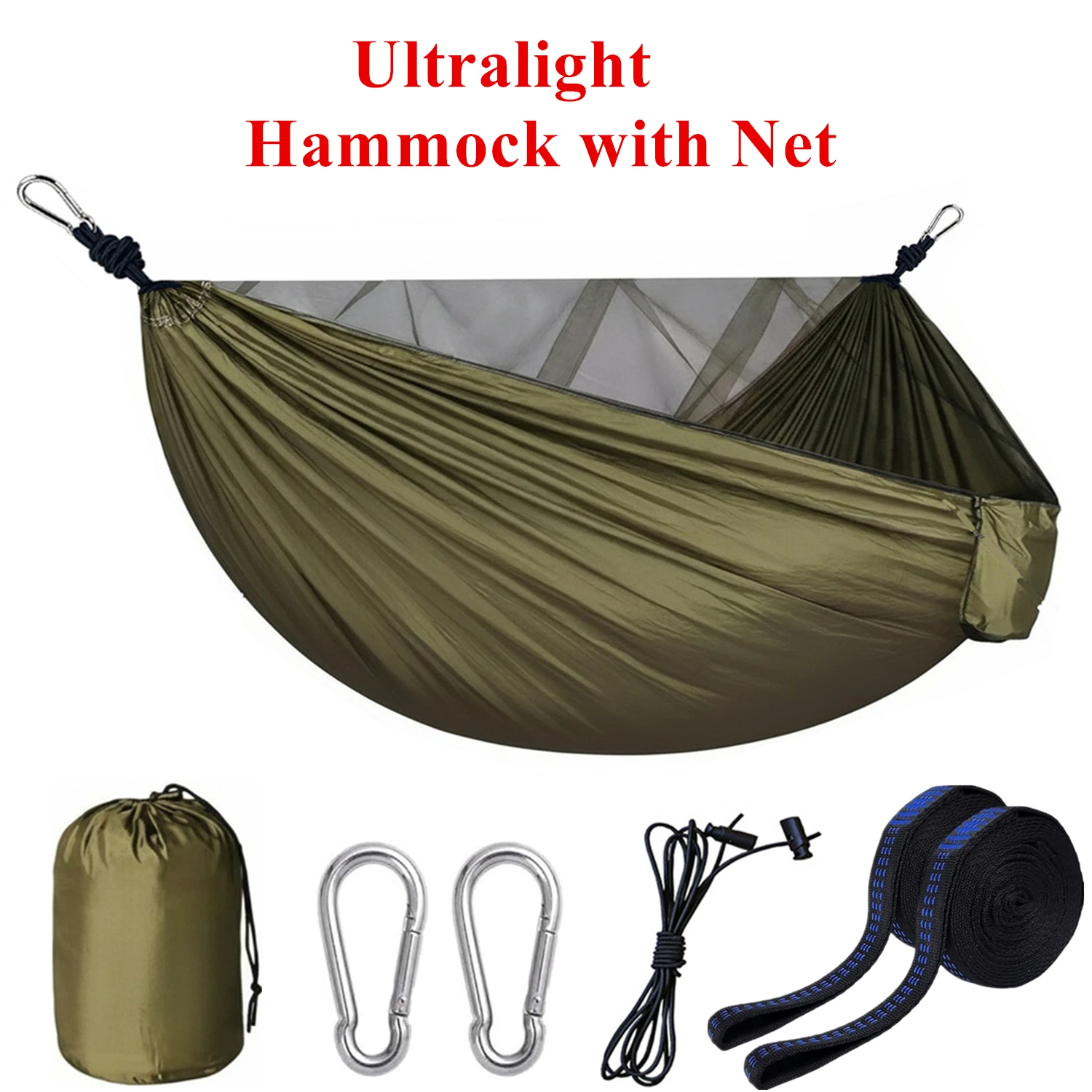 Camping Mosquito Net Hammock, Portable Outdoor Hammock with Mosquito Net, Equipped with 2 Straps and Hooks, Suitable for Travel, Backyard, Beach, and Other Outdoor Activities
Camping Mosquito Net Hammock, Portable Outdoor Hammock with Mosquito Net, Equipped with 2 Straps and Hooks, Suitable for Travel, Backyard, Beach, and Other Outdoor Activities