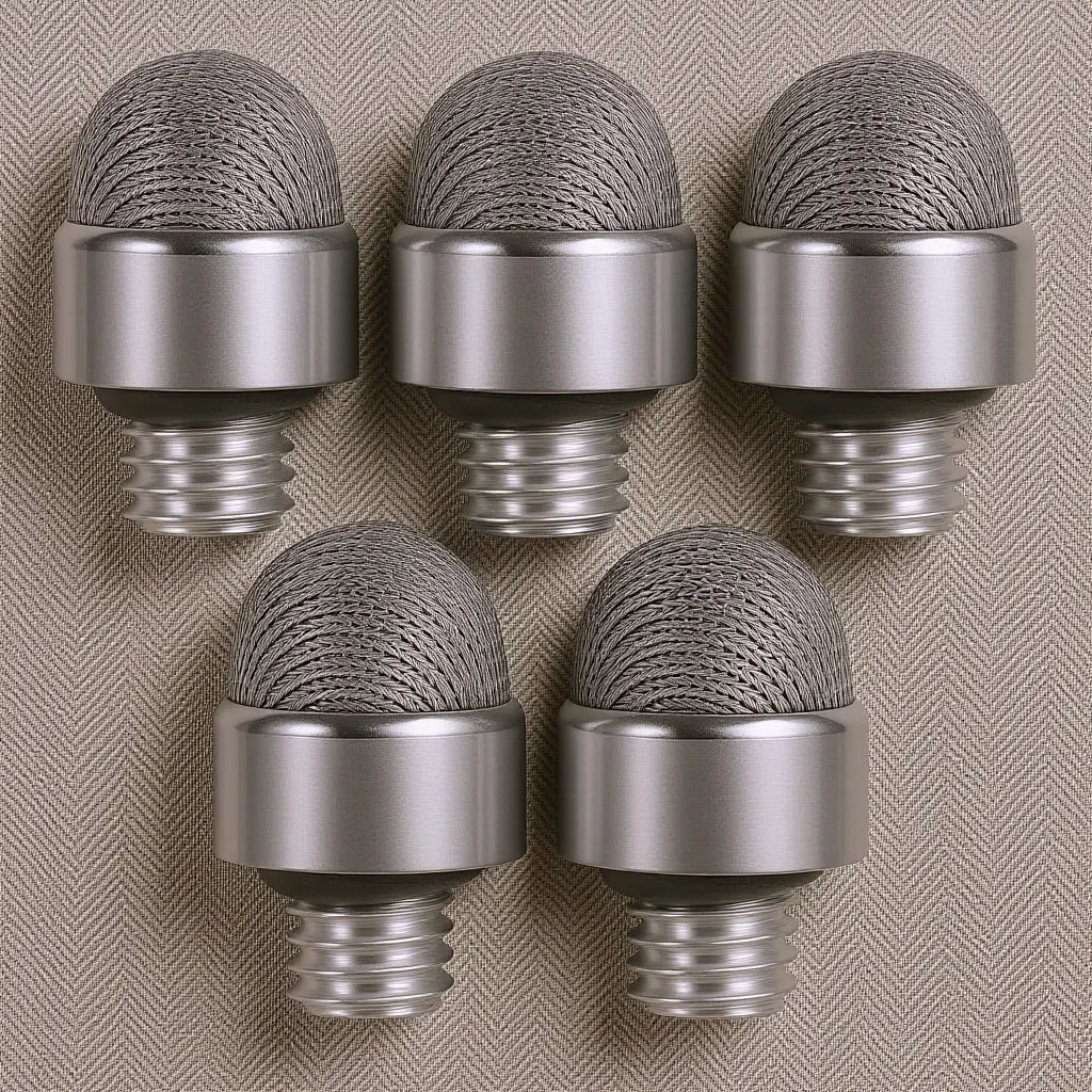 5Pcs Stylus Pen Tips for Touch Screens Conductive Fabric Wear Resistant Mesh Tips M5 External Thread 7Mm for Sketching Design
5Pcs Stylus Pen Tips for Touch Screens Conductive Fabric Wear Resistant Mesh Tips M5 External Thread 7Mm for Sketching Design