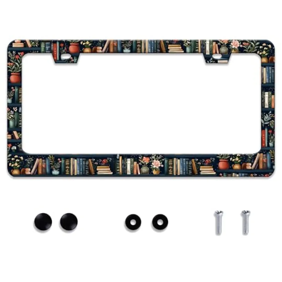 Personalized Bookshelf License Plate Frame Stainless Steel Accessory Colorful Book License Plate Holder Funny Car Decorative 2
Personalized Bookshelf License Plate Frame Stainless Steel Accessory Colorful Book License Plate Holder Funny Car Decorative 2