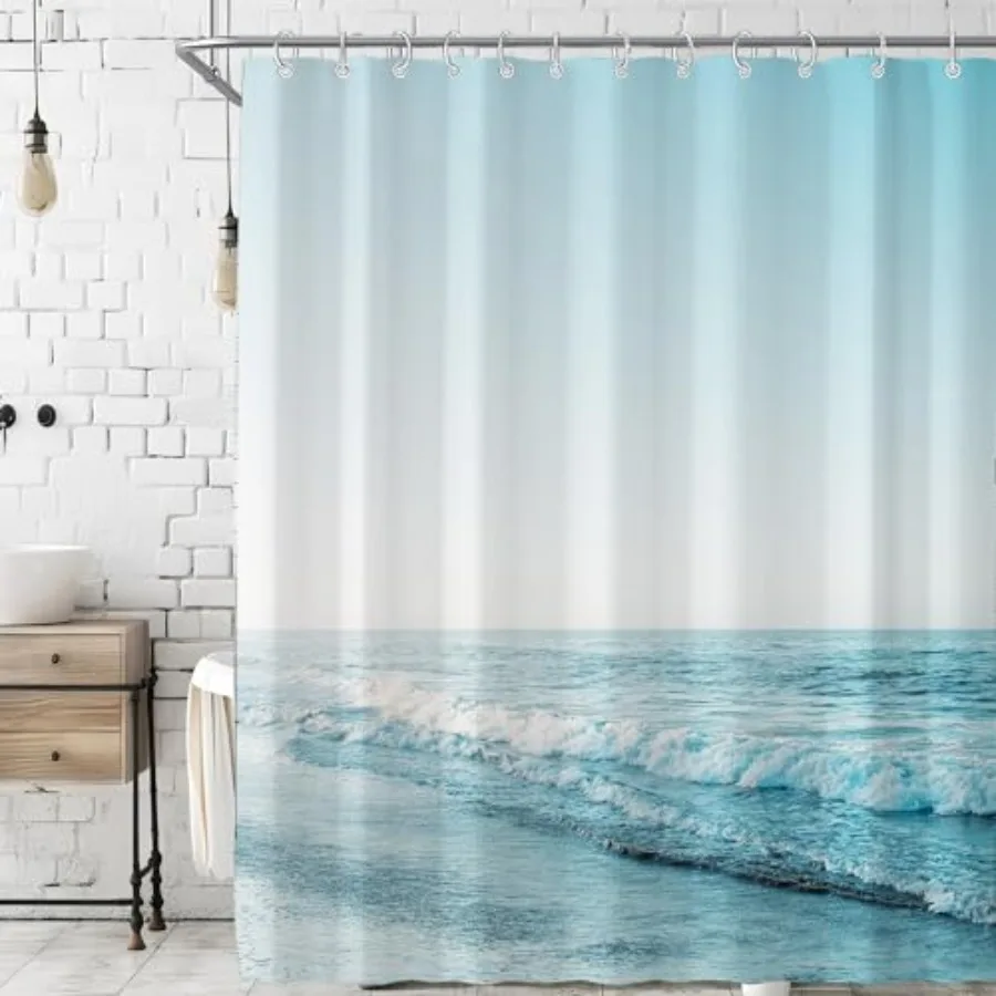 Ocean Beach Coastal Seaside Shower Curtain for Bathroom 72W*72H Inch Nautical Summer Seacoast Beachy Waves Bathtub Decor Seasca
Ocean Beach Coastal Seaside Shower Curtain for Bathroom 72W*72H Inch Nautical Summer Seacoast Beachy Waves Bathtub Decor Seasca