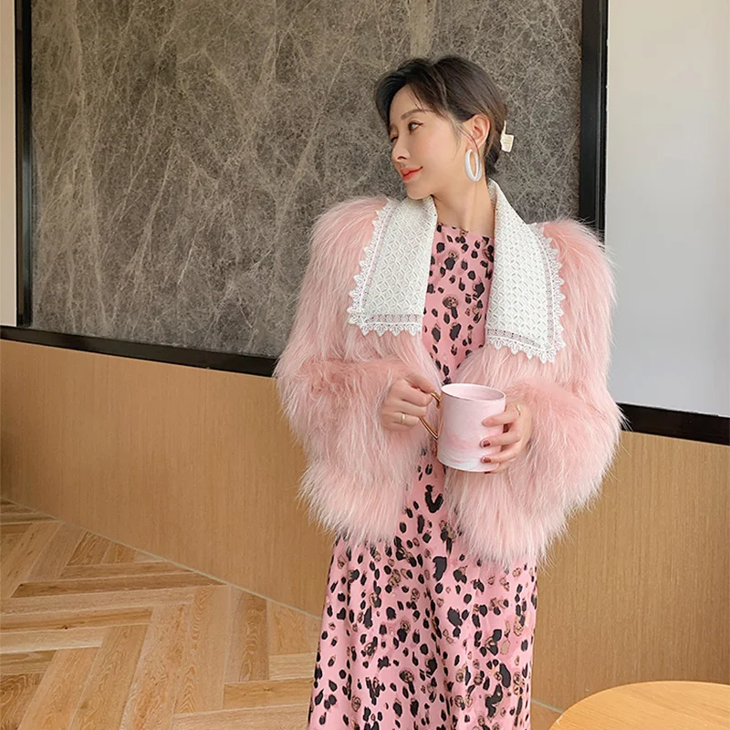 Fur Women Coat Winter Real Casual Warm Detachable Lace Square Collar Knitted Natural Raccoon Dog Fur Jackets Women's Clothing
Fur Women Coat Winter Real Casual Warm Detachable Lace Square Collar Knitted Natural Raccoon Dog Fur Jackets Women's Clothing