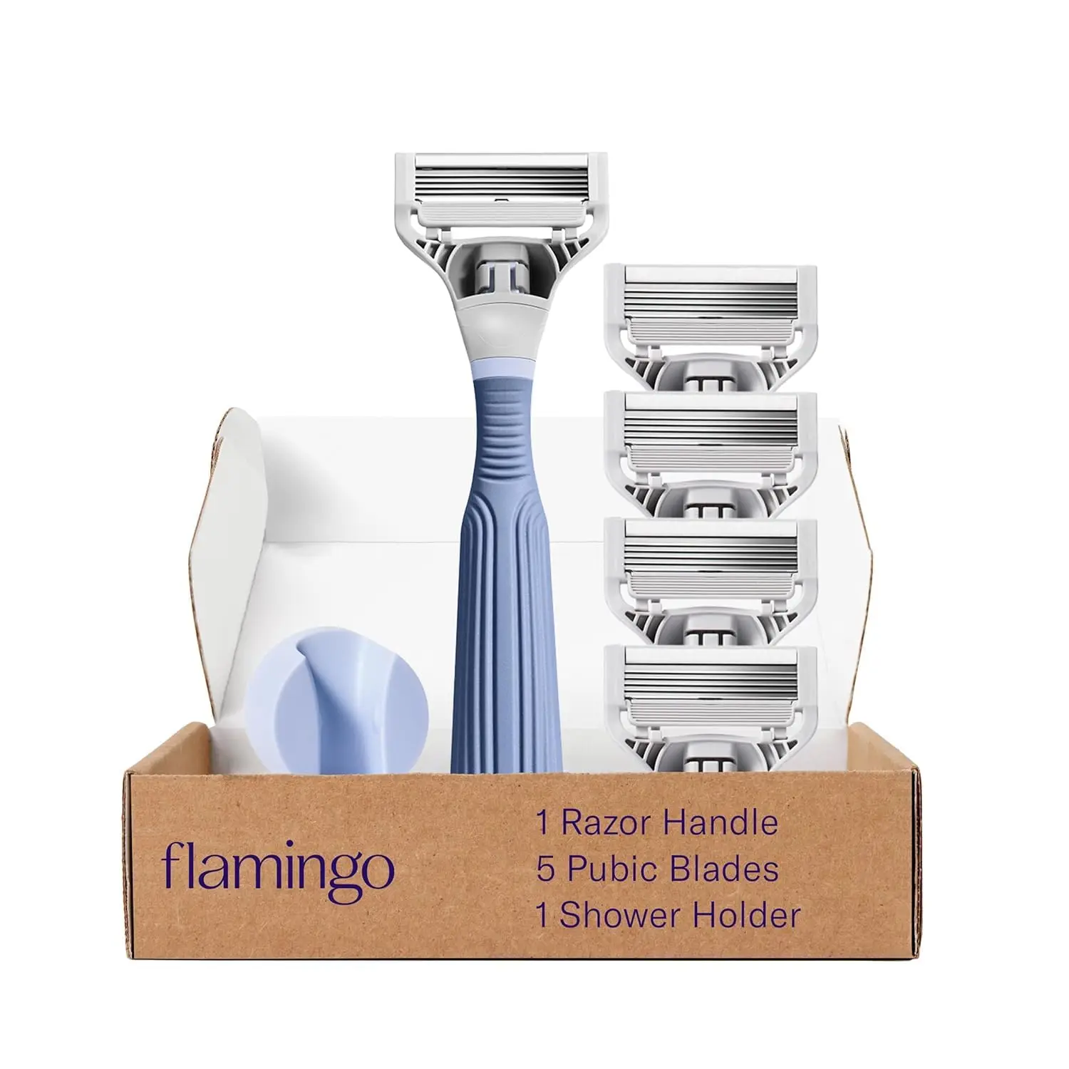 Pubic Hair Razor for Women with 5-Blade Refills, Shower Holder, Starter Kit for Sensitive Skin
Pubic Hair Razor for Women with 5-Blade Refills, Shower Holder, Starter Kit for Sensitive Skin