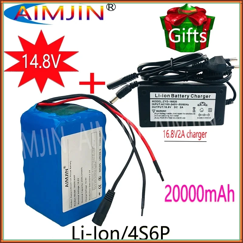 New 4S6P 20000mAh 18650 Rechargeable Lithium-ion Battery with Built-in BMS for Night Fishing Light Heater Backup 20AH Battery
New 4S6P 20000mAh 18650 Rechargeable Lithium-ion Battery with Built-in BMS for Night Fishing Light Heater Backup 20AH Battery