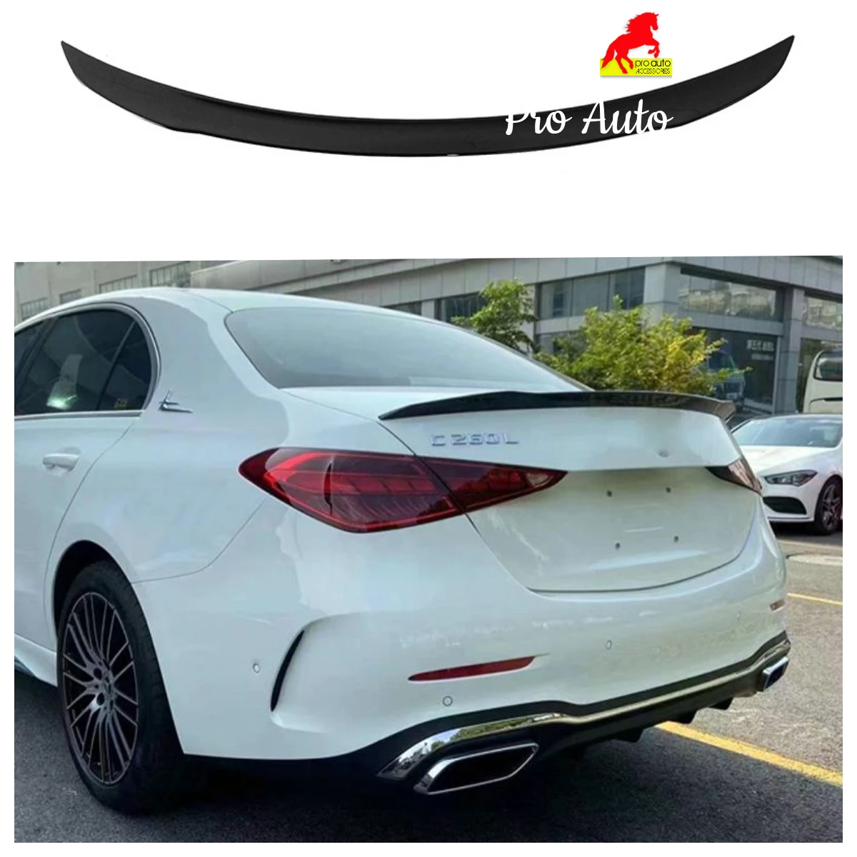 Rear Trunk Spoiler Wing Tail Splitter for Mercedes Benz C Class W206 2022+ AMG Modified Diffuser Small Blade Without Drilling
Rear Trunk Spoiler Wing Tail Splitter for Mercedes Benz C Class W206 2022+ AMG Modified Diffuser Small Blade Without Drilling