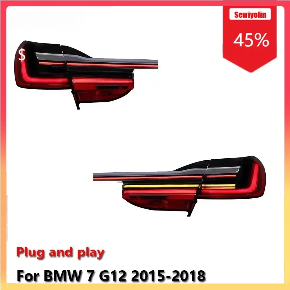 Автомобильные аксессуары, лампы, задние фонари для BMW 7 серии G12 2015-2018 Plug and Play, стоп-сигнал DRL, динамический указатель поворота DRL
Автомобильные аксессуары, лампы, задние фонари для BMW 7 серии G12 2015-2018 Plug and Play, стоп-сигнал DRL, динамический указатель поворота DRL