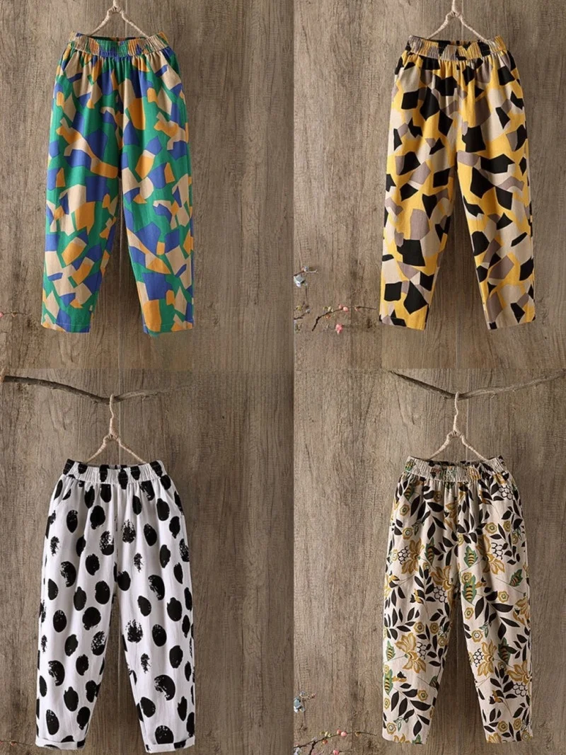 Хлопковые прямые брюки, женские летние свободные брюки больших размеров Bla Harlan, утягивающие повседневные брюки-морковки с девятью точками, модные
Хлопковые прямые брюки, женские летние свободные брюки больших размеров Bla Harlan, утягивающие повседневные брюки-морковки с девятью точками, модные