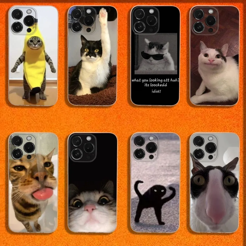 Cat Memes Phone Case For iPhone 16,15,14,13,12,11 Plus,Pro,Max,XR,XS,Plus,SE,Mini Transparent Soft Cover
Cat Memes Phone Case For iPhone 16,15,14,13,12,11 Plus,Pro,Max,XR,XS,Plus,SE,Mini Transparent Soft Cover