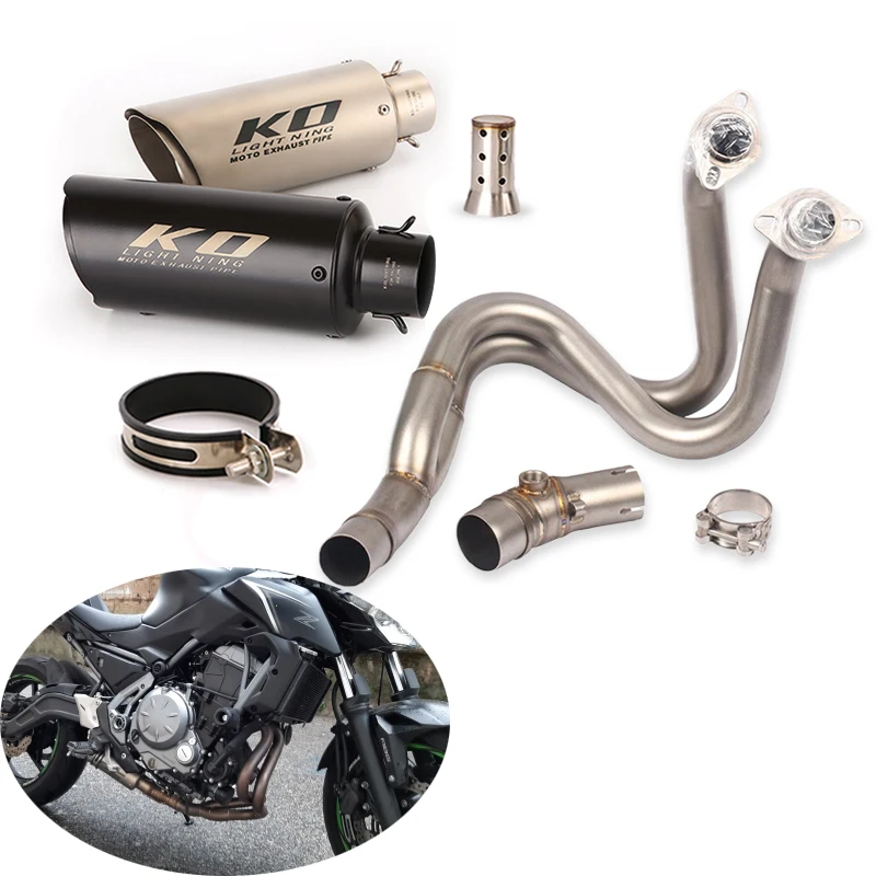 Полная выхлопная система для Kawasaki Z650 Z650RS Ninja 650 650R/F ER6N/6F Versys 650, верхняя часть трубы 51 мм, глушитель, глушитель
Полная выхлопная система для Kawasaki Z650 Z650RS Ninja 650 650R/F ER6N/6F Versys 650, верхняя часть трубы 51 мм, глушитель, глушитель