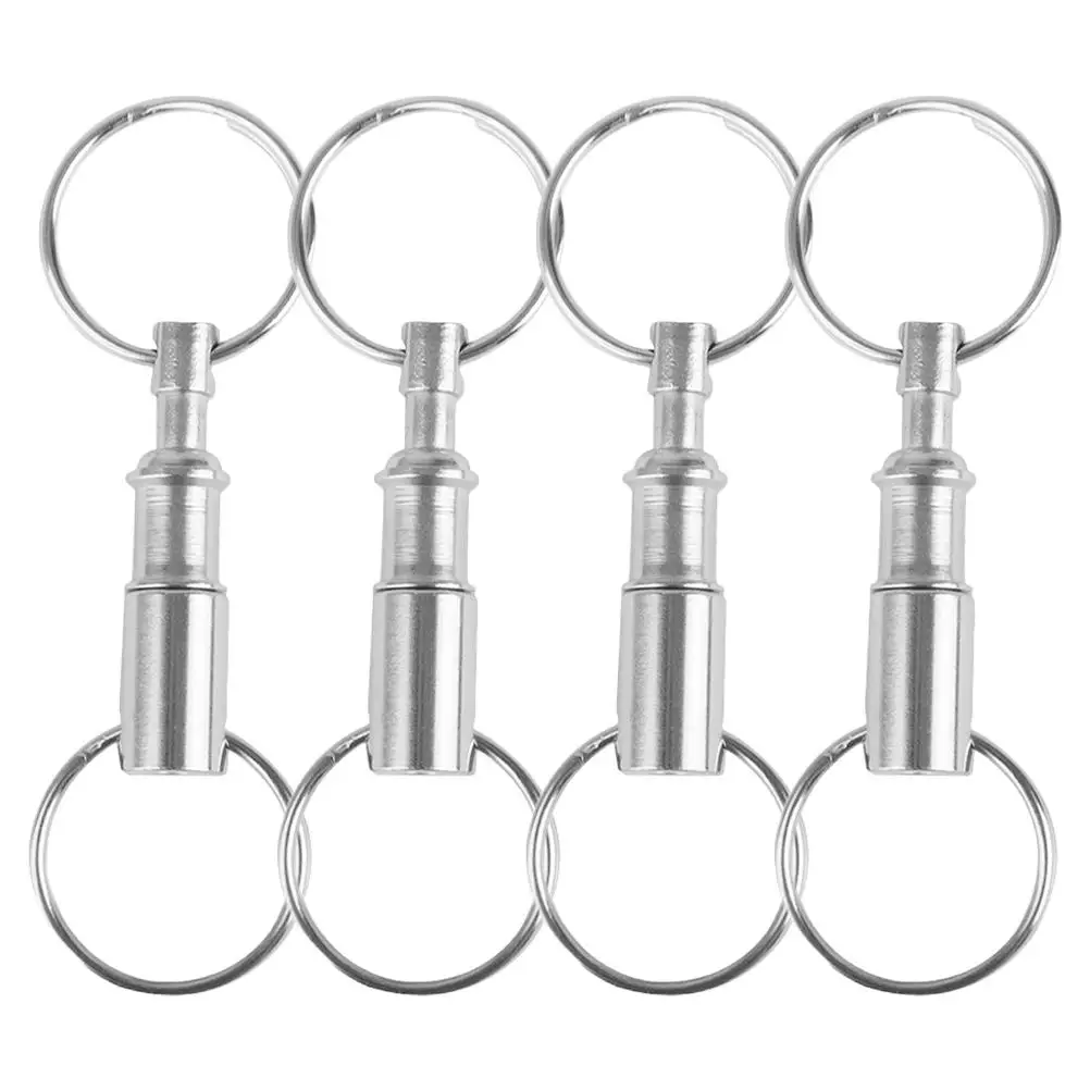 4pcs Quick Release Keychain Detachable Dual Pull Metal Rings Chains Iron Ring Bag Pendant Camping Hiking Accessories
4pcs Quick Release Keychain Detachable Dual Pull Metal Rings Chains Iron Ring Bag Pendant Camping Hiking Accessories