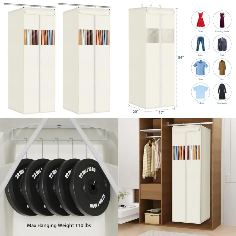 Garment Bags for Hanging Clothes 54 Large Hanging Garment Bag for Closet Storage with Window Space Saving Garment Storage Bags
Garment Bags for Hanging Clothes 54 Large Hanging Garment Bag for Closet Storage with Window Space Saving Garment Storage Bags