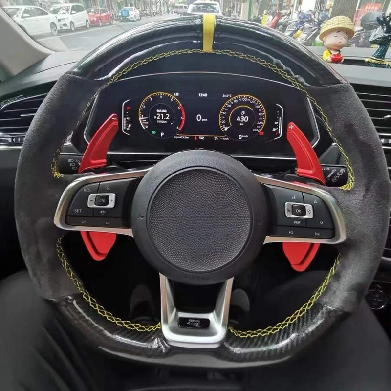Car Steering Wheel Cover Soft Black Carbon Fiber Suede For Volkswagen VW Golf R MK7 Golf 7 GTI VW Polo GTI Scirocco 2015 2016
Car Steering Wheel Cover Soft Black Carbon Fiber Suede For Volkswagen VW Golf R MK7 Golf 7 GTI VW Polo GTI Scirocco 2015 2016