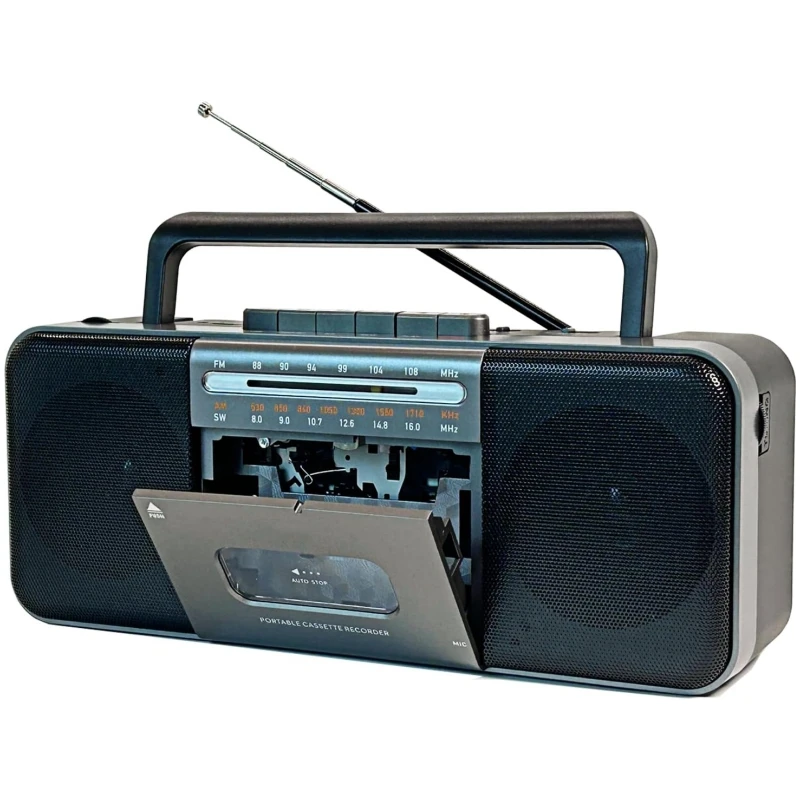 Портативный кассетный плеер в стиле ретро, рекордер AM/FM/SW, радио, стерео с Bluetooth, USB/SD, разъем для наушников с динамиком, источник питания переменного/постоянного тока
Портативный кассетный плеер в стиле ретро, рекордер AM/FM/SW, радио, стерео с Bluetooth, USB/SD, разъем для наушников с динамиком, источник питания переменного/постоянного тока