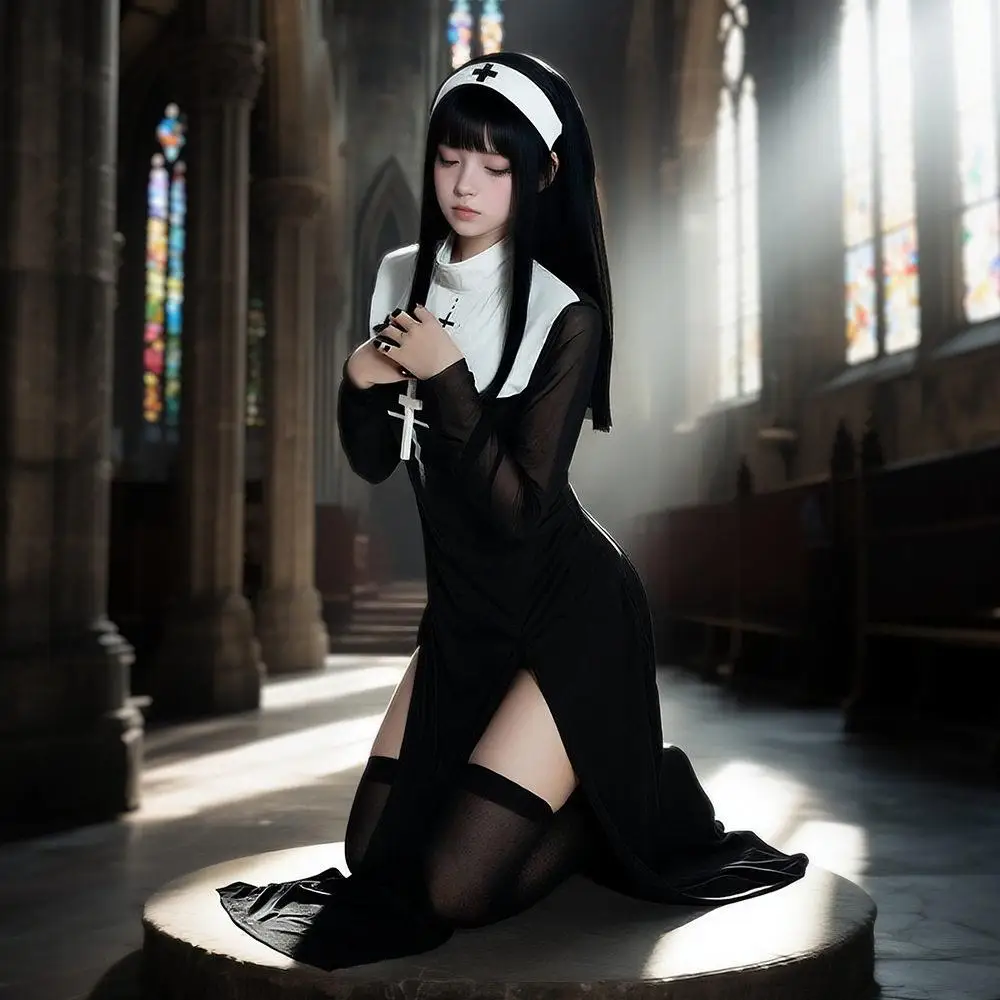 Sexy Nun Costume Adult Halloween Festival Performance Role-playing Costume Chinese Manufacturer Spring No Brand
Sexy Nun Costume Adult Halloween Festival Performance Role-playing Costume Chinese Manufacturer Spring No Brand