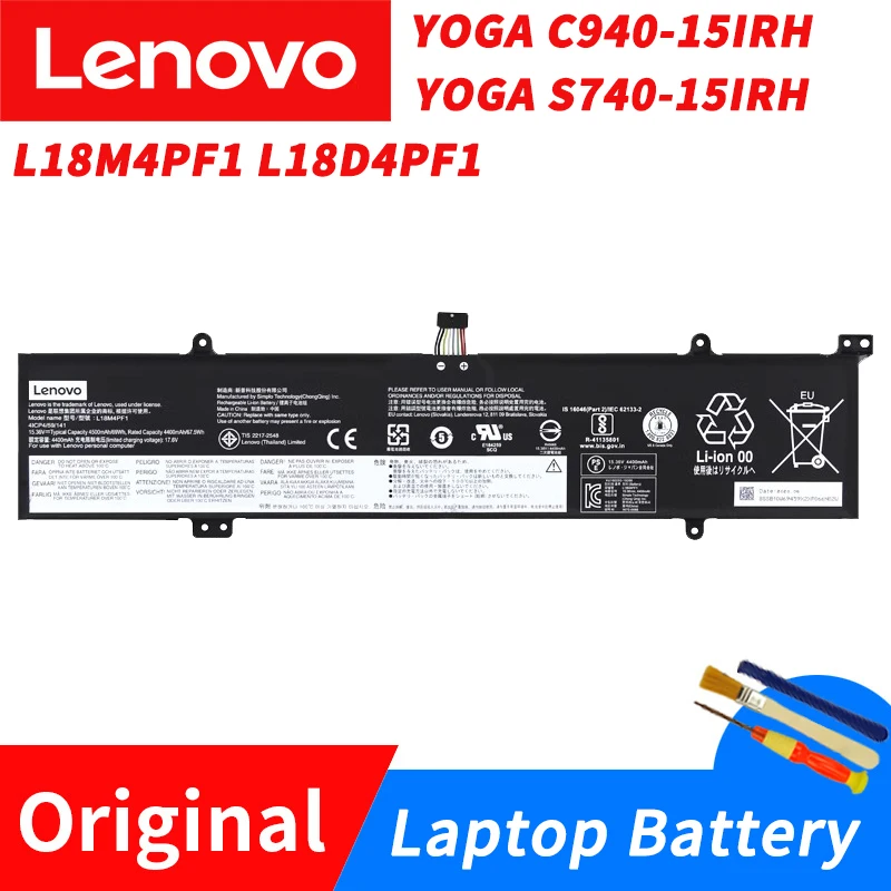 Lenovo YOGA C940-15IRH IdeaPad S740-15IRH L18M4PF1 L18D4PF1 Laptop Battery 5B10T83738 5B10U65276 5B10U65277 5B10W67244
Lenovo YOGA C940-15IRH IdeaPad S740-15IRH L18M4PF1 L18D4PF1 Laptop Battery 5B10T83738 5B10U65276 5B10U65277 5B10W67244