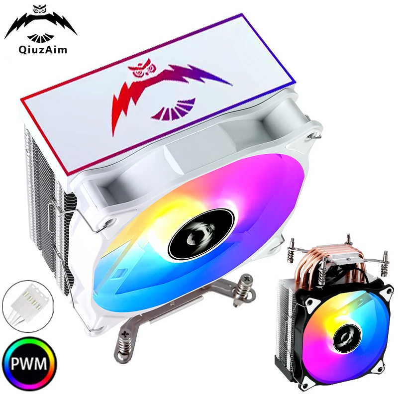 QiuzAim 120mm Fan 4pin/PWM 4 Heat Pipe Radiator Air-Cooled Processor Computer CPU cooler install LGA2011 115x 1200 1700 x79 x99
QiuzAim 120mm Fan 4pin/PWM 4 Heat Pipe Radiator Air-Cooled Processor Computer CPU cooler install LGA2011 115x 1200 1700 x79 x99