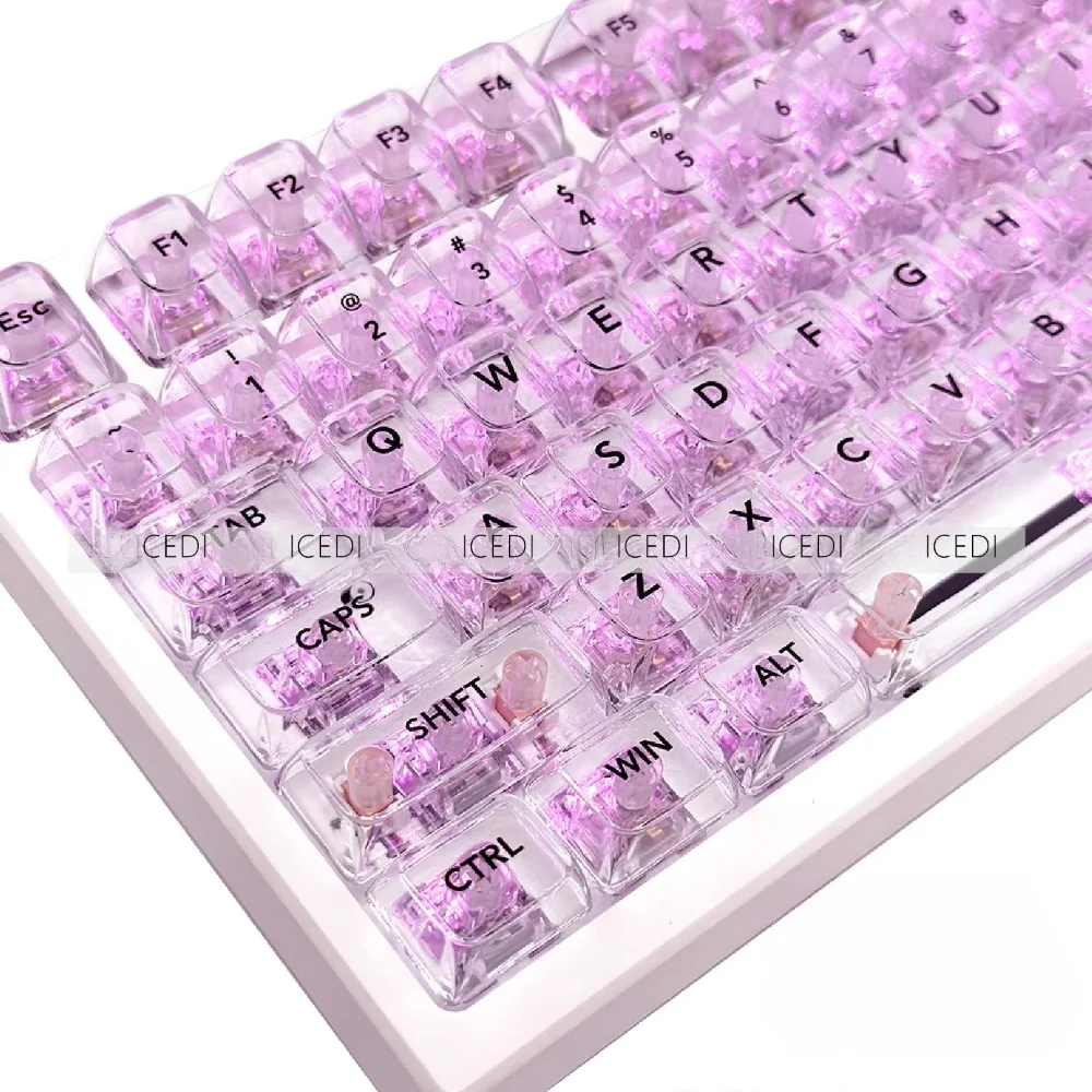 Transparent Crystal Keycaps PC Material CBSA Height 132 Keys for MX Switch Gamer Mechanical Keyboards
Transparent Crystal Keycaps PC Material CBSA Height 132 Keys for MX Switch Gamer Mechanical Keyboards
