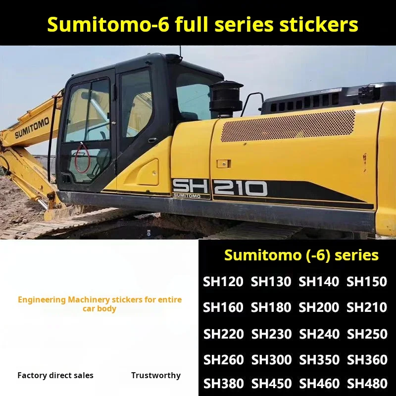 Наклейка с логотипом для экскаватора Sumitomo SH130 180 200 210 240 260 300-6, наклейка на корпус
Наклейка с логотипом для экскаватора Sumitomo SH130 180 200 210 240 260 300-6, наклейка на корпус