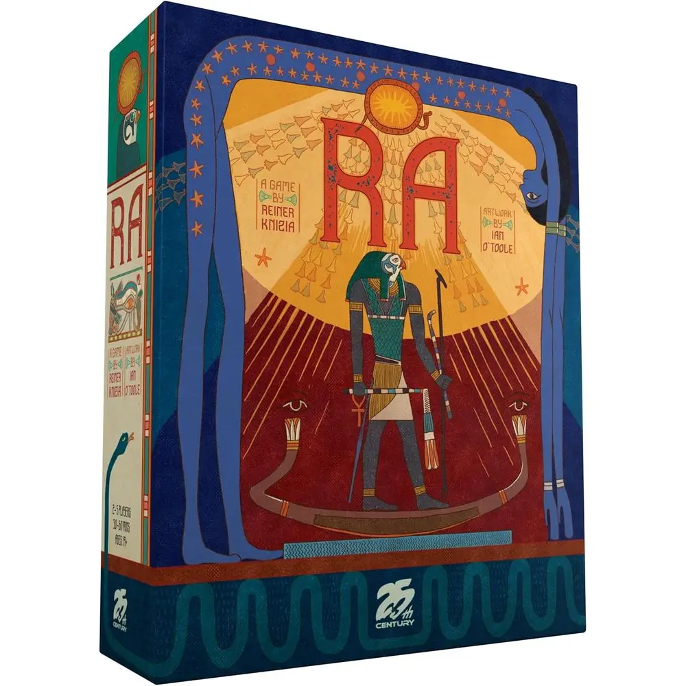 RA by 25th Century Games – Ancient Egyptian Theme, Auction and Set-Collection Board Game, or 2-5 Players and Ages 12+
RA by 25th Century Games – Ancient Egyptian Theme, Auction and Set-Collection Board Game, or 2-5 Players and Ages 12+