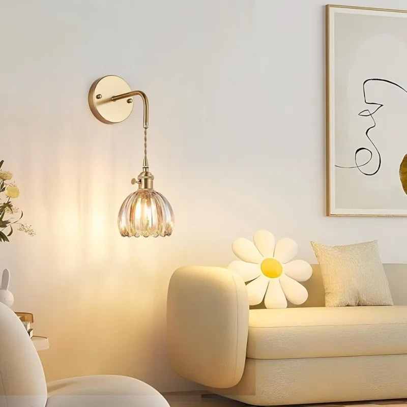 WORTHOWN-For Bedroom Room Decoration Study Led Lights Mirror Light Modern Floral Glass Wall Lamp With A Switch Nordic Wall Sconc
WORTHOWN-For Bedroom Room Decoration Study Led Lights Mirror Light Modern Floral Glass Wall Lamp With A Switch Nordic Wall Sconc