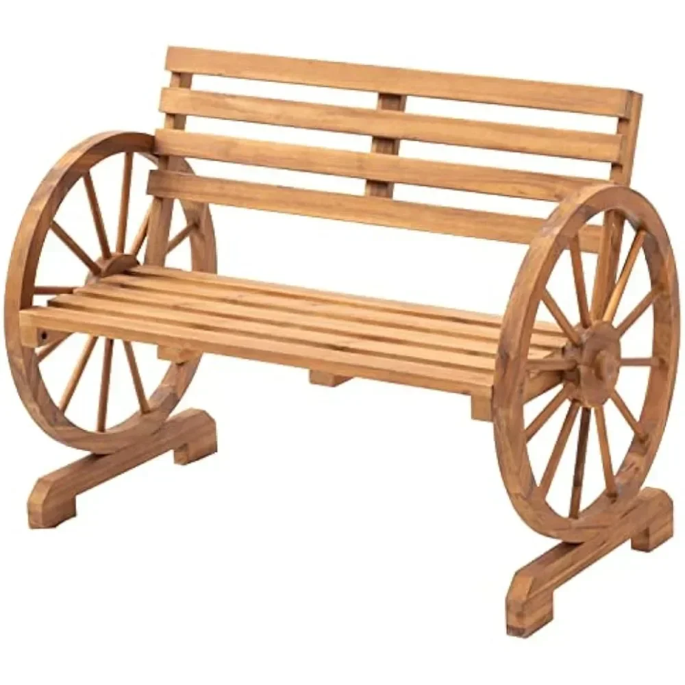 # Hot Sales Patio Garden Rustic Country Design W/Slatted Seat And Backrest Outdoor Garden Benches Log Color Furniture
# Hot Sales Patio Garden Rustic Country Design W/Slatted Seat And Backrest Outdoor Garden Benches Log Color Furniture