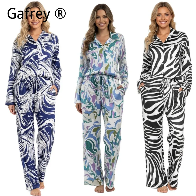 Floral Print Womens Loose Pajama Set - Long Sleeve Top & Full Length Pants, Casual Sleepwear & Homewear, Comfortable Lounge Set
Floral Print Womens Loose Pajama Set - Long Sleeve Top & Full Length Pants, Casual Sleepwear & Homewear, Comfortable Lounge Set