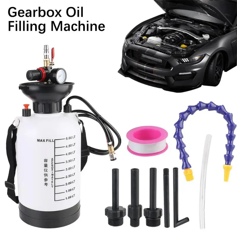 5L Pump Oil Change Car Fuel Filling Brake Fluid Refueling High Pressure Gauge 150PSI 1/4" Adapter Pneumatic Oil Pump Garage Tool
5L Pump Oil Change Car Fuel Filling Brake Fluid Refueling High Pressure Gauge 150PSI 1/4" Adapter Pneumatic Oil Pump Garage Tool