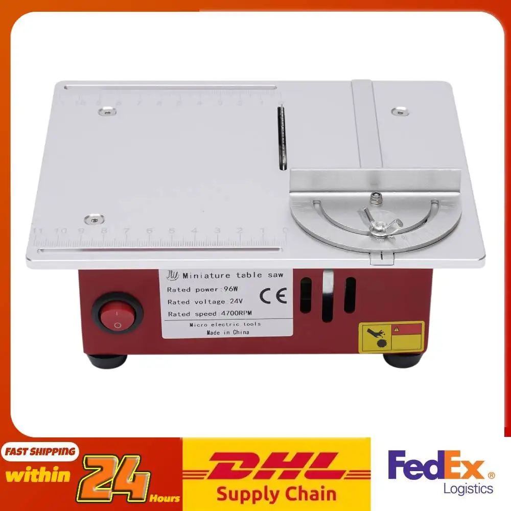 96W Motor Mini Table Saw Adjustable Blade Height and Speed Electric Table Saw 0.1-14mm Blade Height/9200-9500RPM Motor Speed
96W Motor Mini Table Saw Adjustable Blade Height and Speed Electric Table Saw 0.1-14mm Blade Height/9200-9500RPM Motor Speed