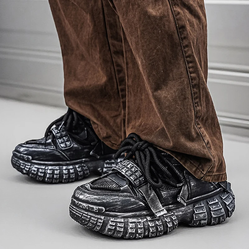 Fashion Casual Microfiber Leather Height Increased Flat Platform Running Shoes Chunky Sneaker Men Designer Tire Sole Sport Shoes
Fashion Casual Microfiber Leather Height Increased Flat Platform Running Shoes Chunky Sneaker Men Designer Tire Sole Sport Shoes