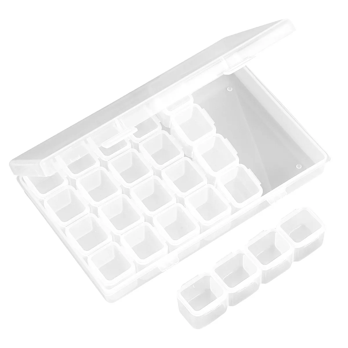 2Pcs Diamond Storage Case Transparent 28 Grid Organizer for Beads Jewelry Painting Container Portable Plastic Storage Box
2Pcs Diamond Storage Case Transparent 28 Grid Organizer for Beads Jewelry Painting Container Portable Plastic Storage Box