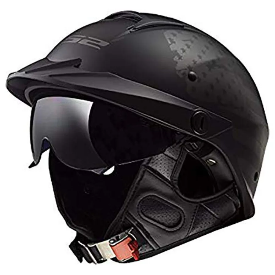 Motorcycle half helmet for riding ABS plastic matte black lightweight and DOT-certified safety
Motorcycle half helmet for riding ABS plastic matte black lightweight and DOT-certified safety